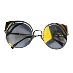 Fendi Lady Sunglass Gold Frame