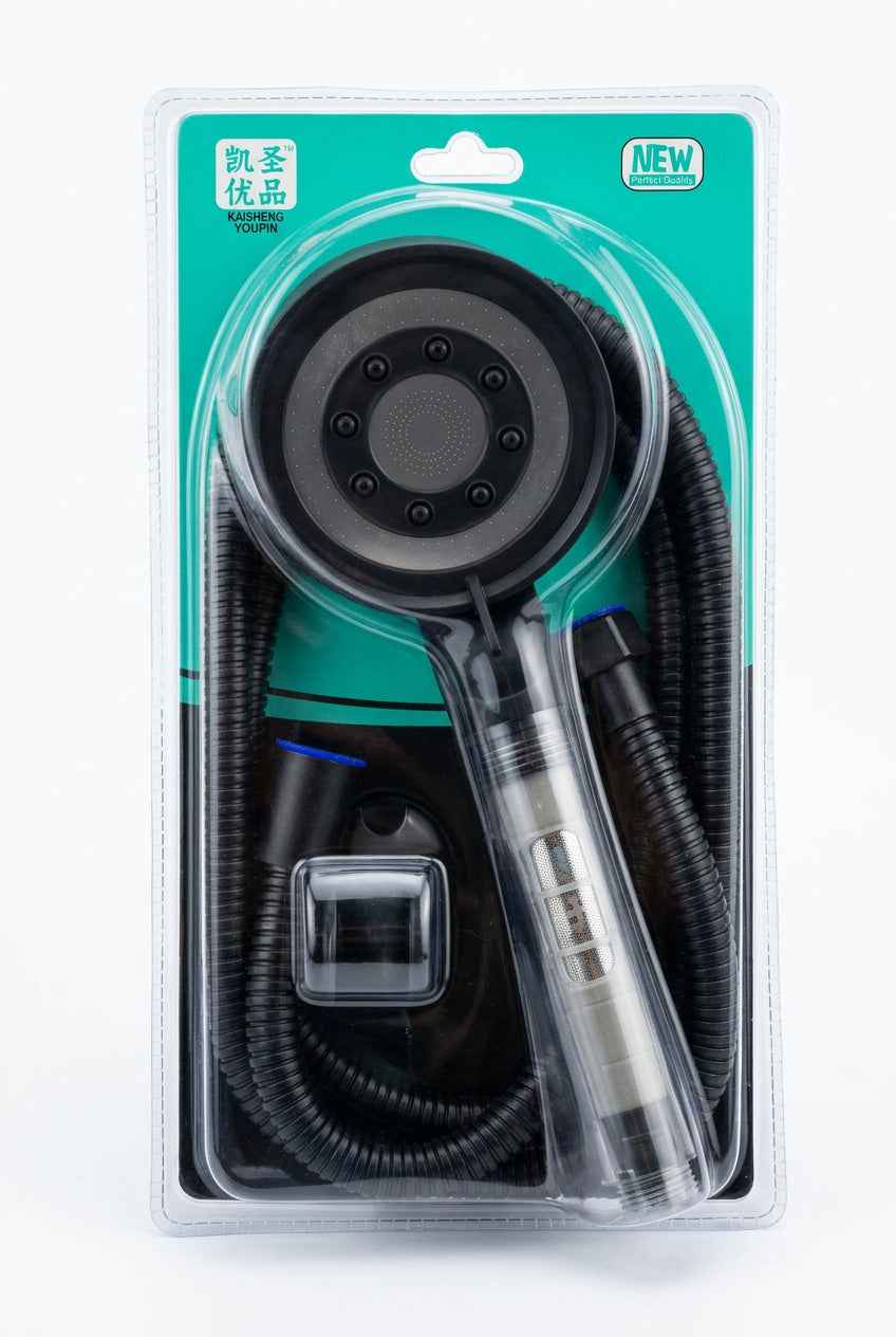 Black Series Shower Head with 1.5m Hose - K285