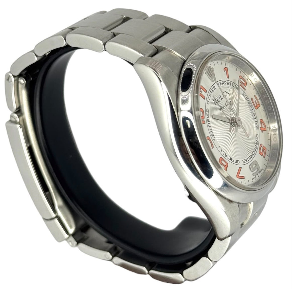 Rolex 114200 Air King Silver Concentric Automatic watch With Card, 34mm