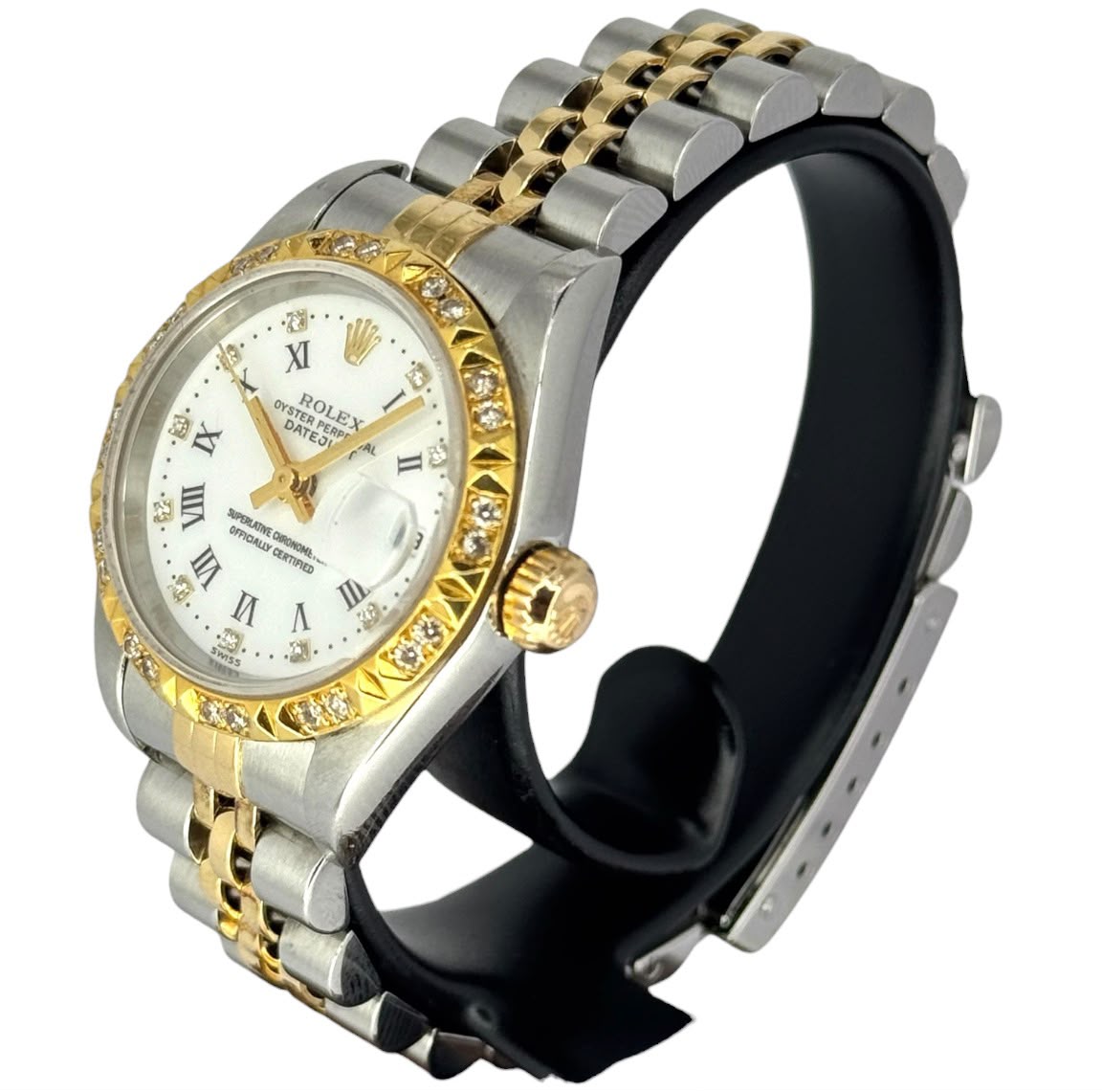 Rolex 79173 Datejust Half Gold Custom Diamond Bezel Lady Watch, 26mm Secondary image
