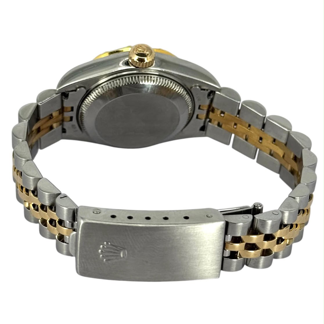Rolex 79173 Datejust Half Gold Custom Diamond Bezel Lady Watch, 26mm