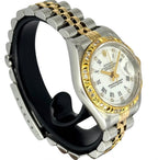 Rolex 79173 Datejust Half Gold Custom Diamond Bezel Lady Watch, 26mm