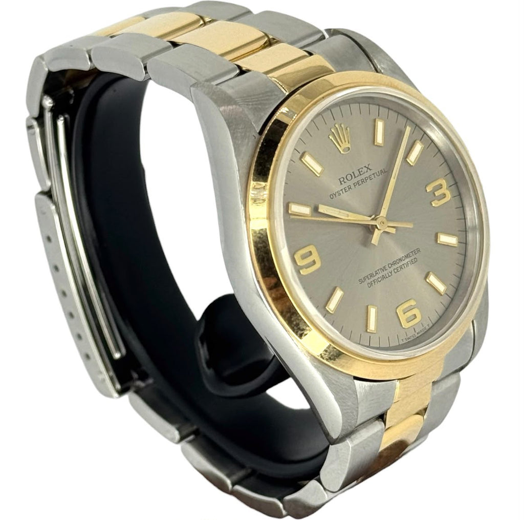 Rolex 14203 Oyster Perpetual Half Gold Automatic Mid Size Watch, 34mm