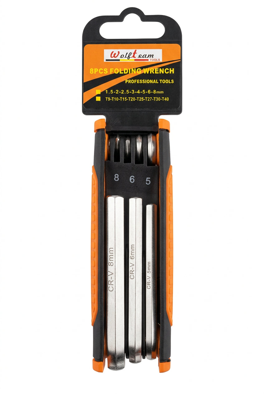 8-Piece Foldable Allen Key Set