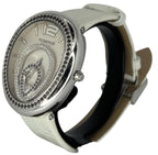 Roberge Geneva Vela Black Diamond=1.11ct, Diamond=0.29ct Quartz Watch,38mm