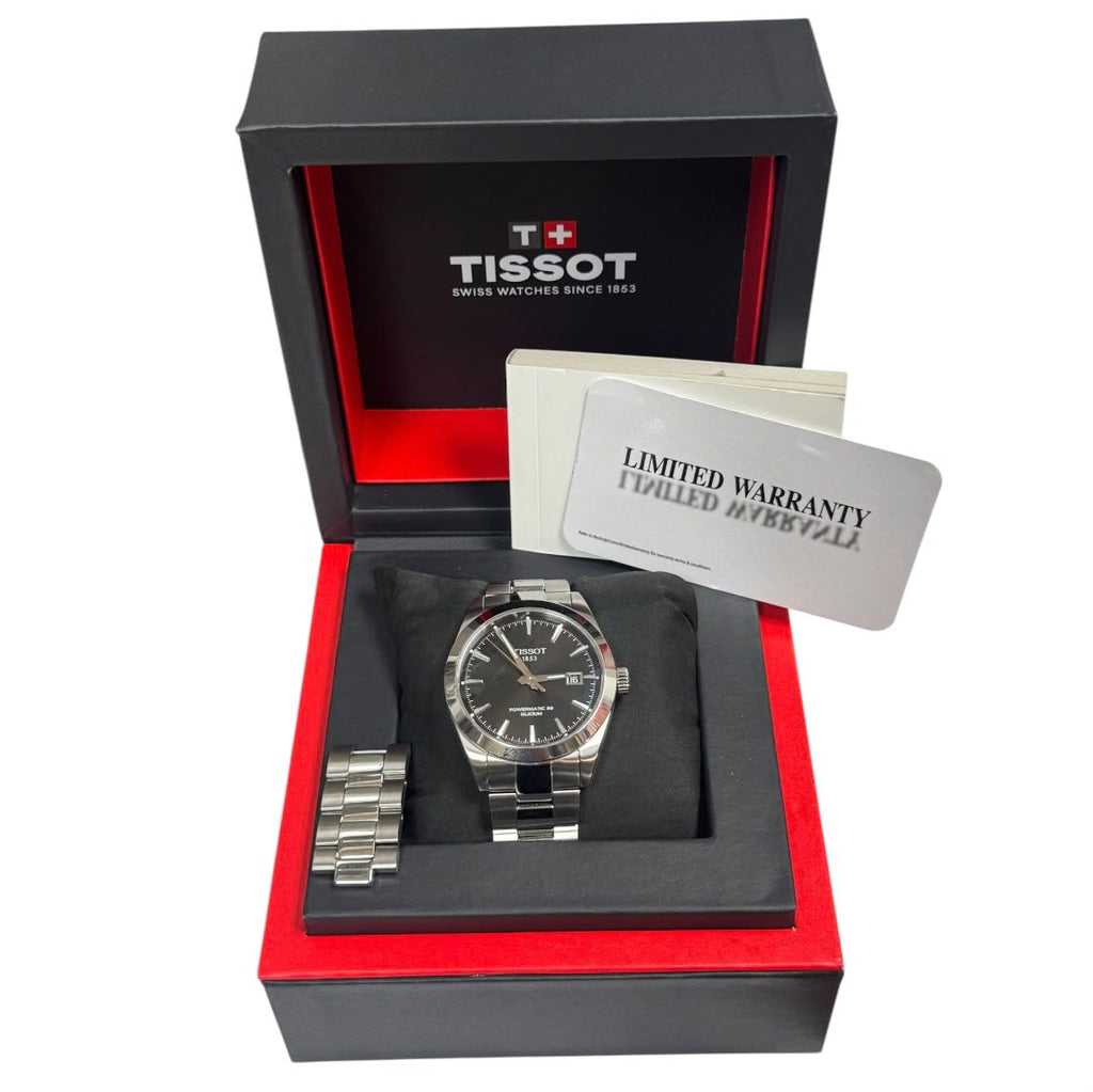 Tissot T127.407.11 Gentleman Powermatic 80 Silicium Automatic Watch, 40mm