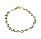 18KYG Aquamarine21=7.98ct Bracelet With Cert, Length 17.50cm