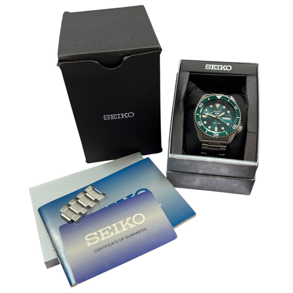 -Seiko SRPD61K1 Automatic Green Dial Watch, 42.50mm