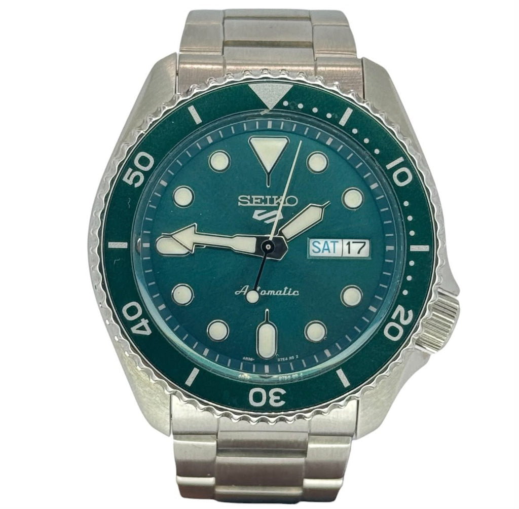 -Seiko SRPD61K1 Automatic Green Dial Watch, 42.50mm