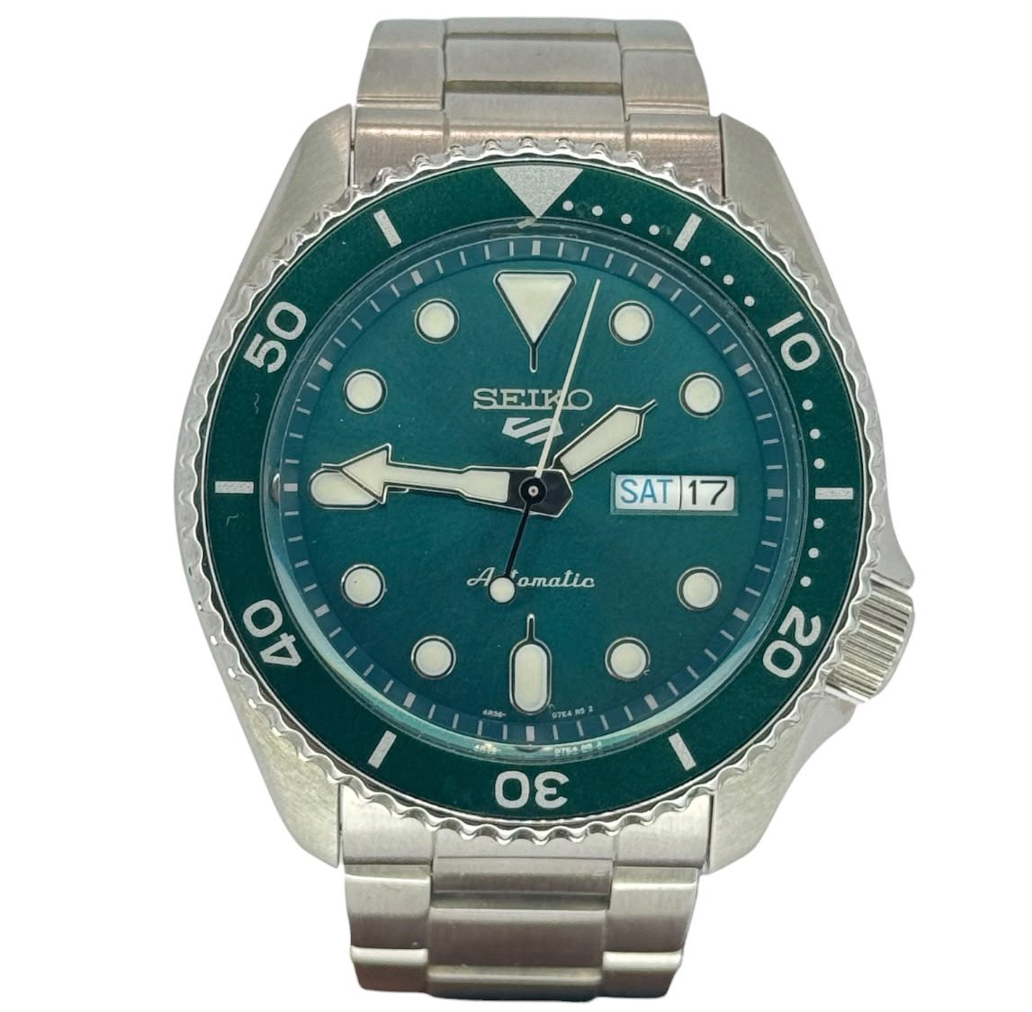 -Seiko SRPD61K1 Automatic Green Dial Watch, 42.50mm