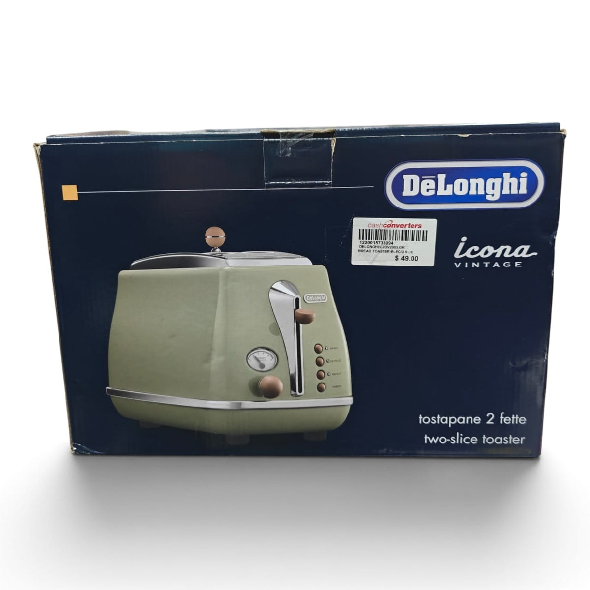 Delonghi Bread Toaster Ctov2003.GR -Green
