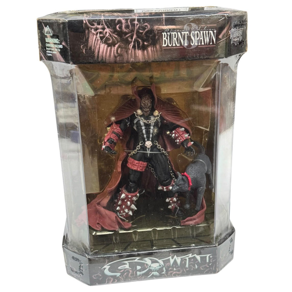 McFarlane Toys Burnt Spawn 6.5" Figure In Sealed Acrylic Display Case