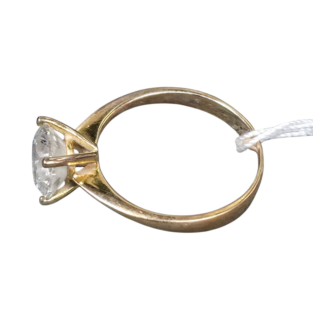 Lab Grown Diamond 14K Yellow Gold Lady Ring