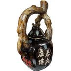 Vintage Style Ceramic Teapot with Tree Branch Handle