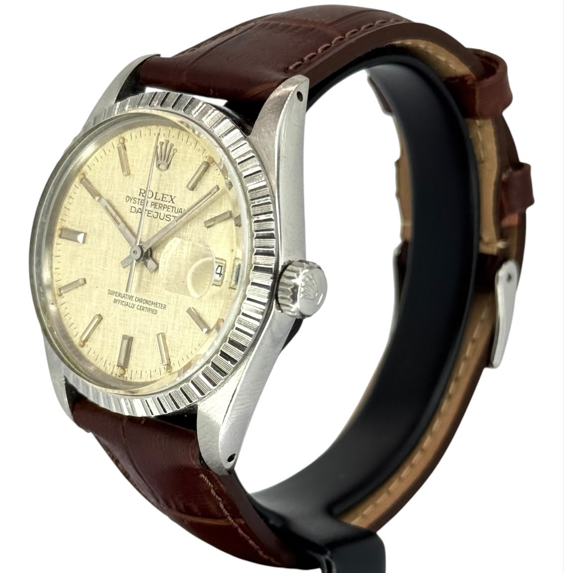 Rolex 16030 Oyster Perpetual Datejust Linen Dial Watch, 36mm Secondary image