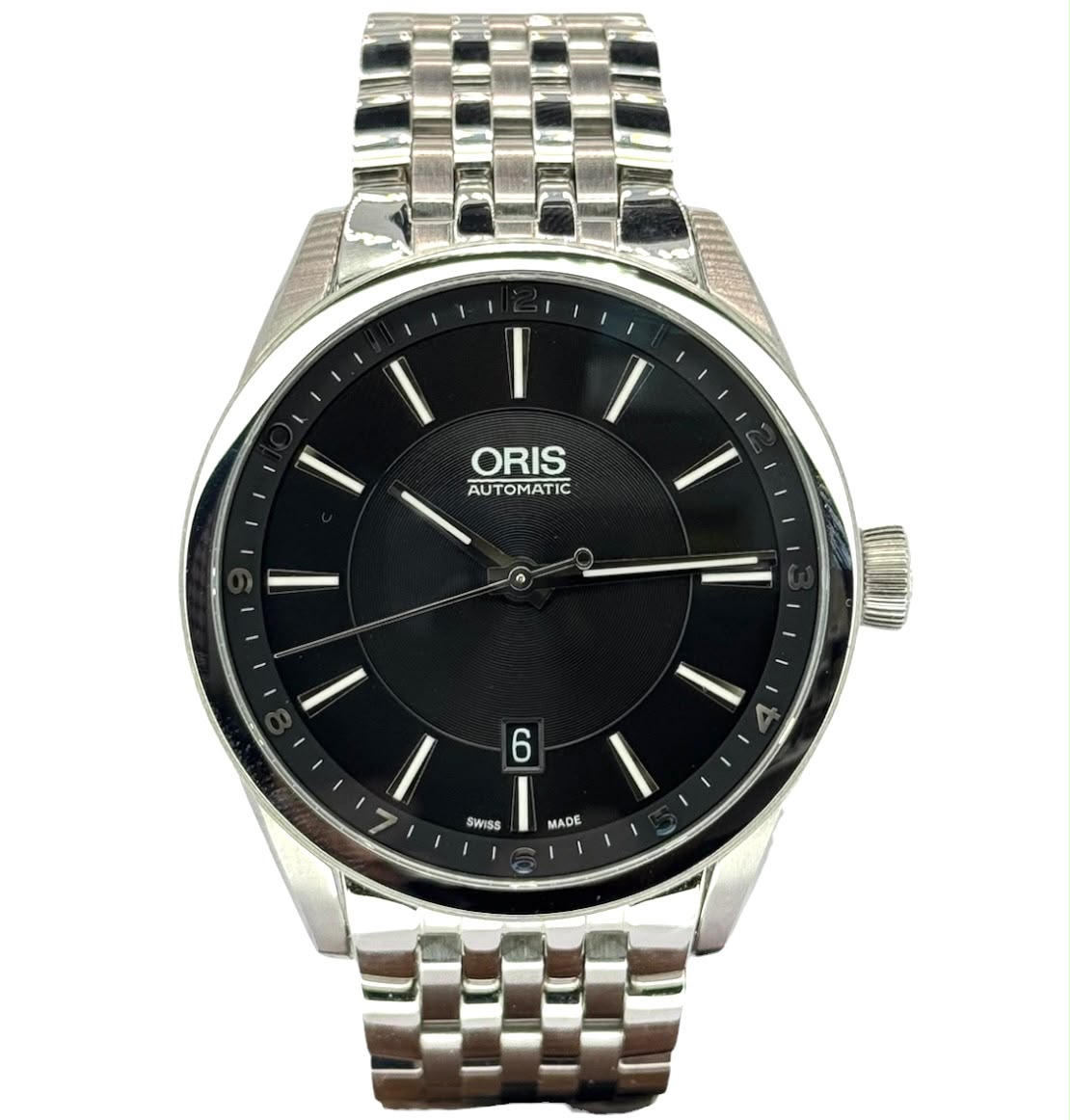 Oris Artix Date 3384521 Automatic Black Dial Stainless Steel Men Watch Main image