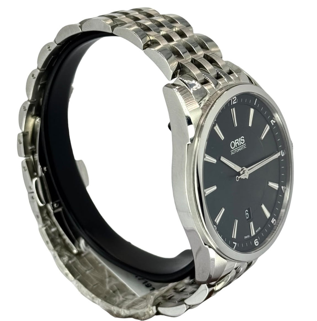 Oris Artix Date 3384521 Automatic Black Dial Stainless Steel Men Watch
