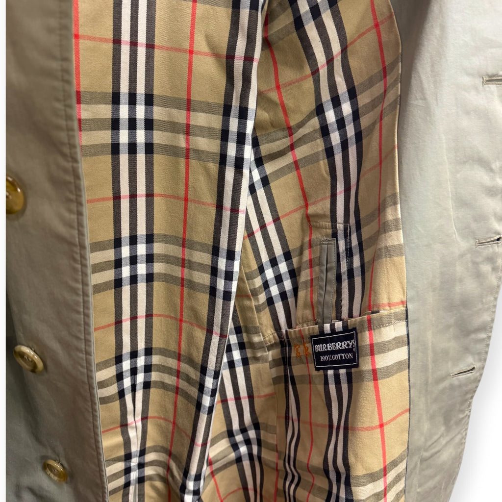 Burberry Trench Coat Khaki Nova Check Lining