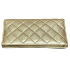 Chanel Matelasse Long Wallet Lamb Skin Gold CC Wallet