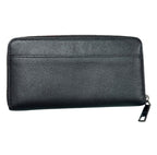 Coach Leather Zipper Long Wallet, Black