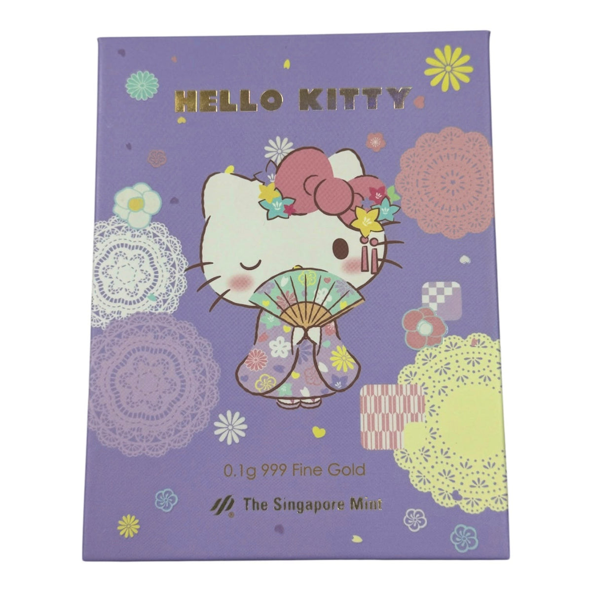 The Singapore Mint Sanrio Hello Kitty 999 Gold Bar, 0.1g