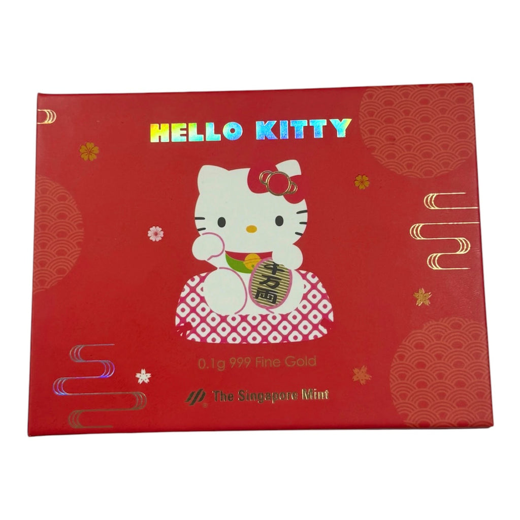 The Singapore Mint Sanrio Hello Kitty 999 Gold Bar, 0.1g
