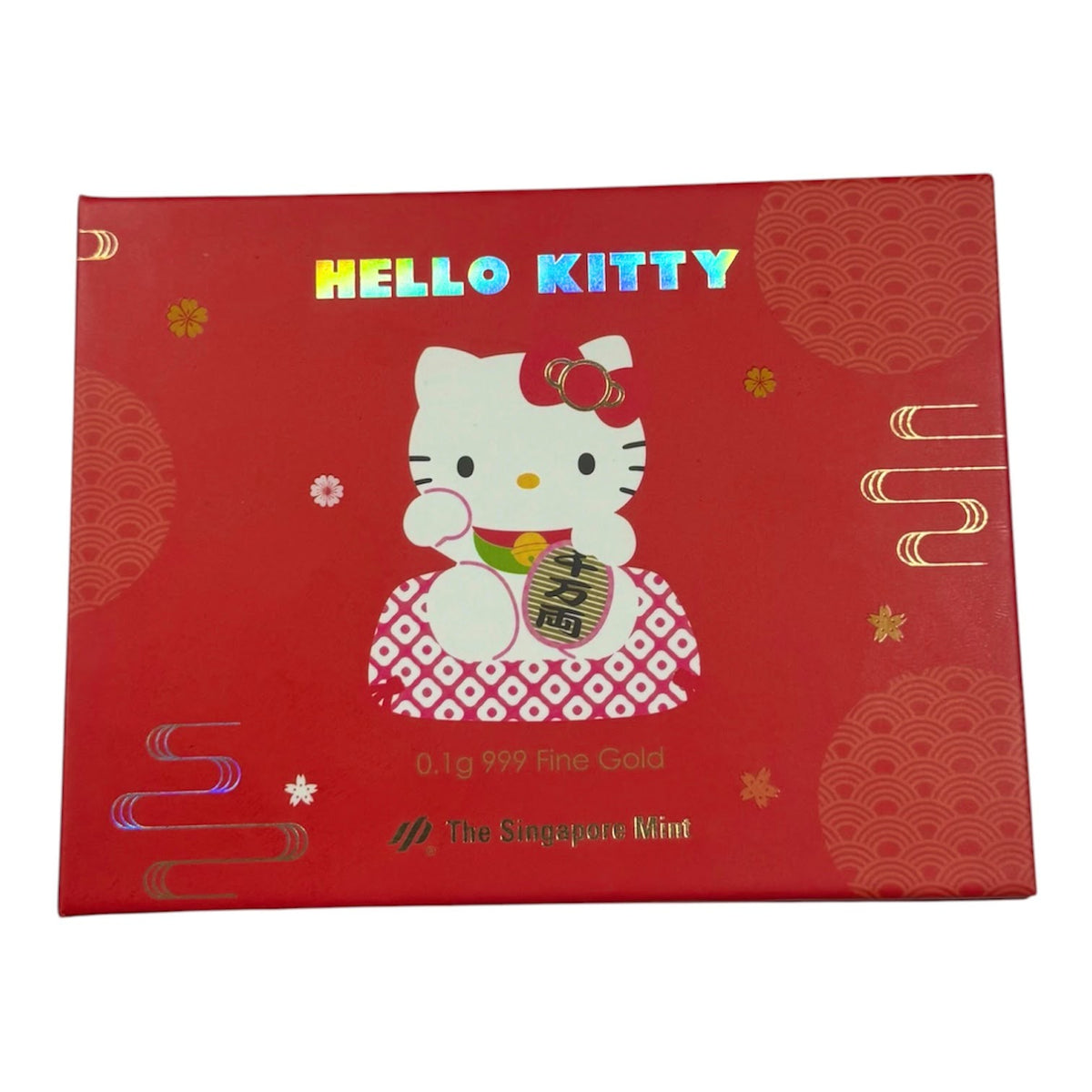 The Singapore Mint Sanrio Hello Kitty 999 Gold Bar, 0.1g