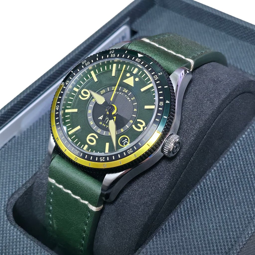 Flyboy Airmaster GMT Automatic Green Dial Watch