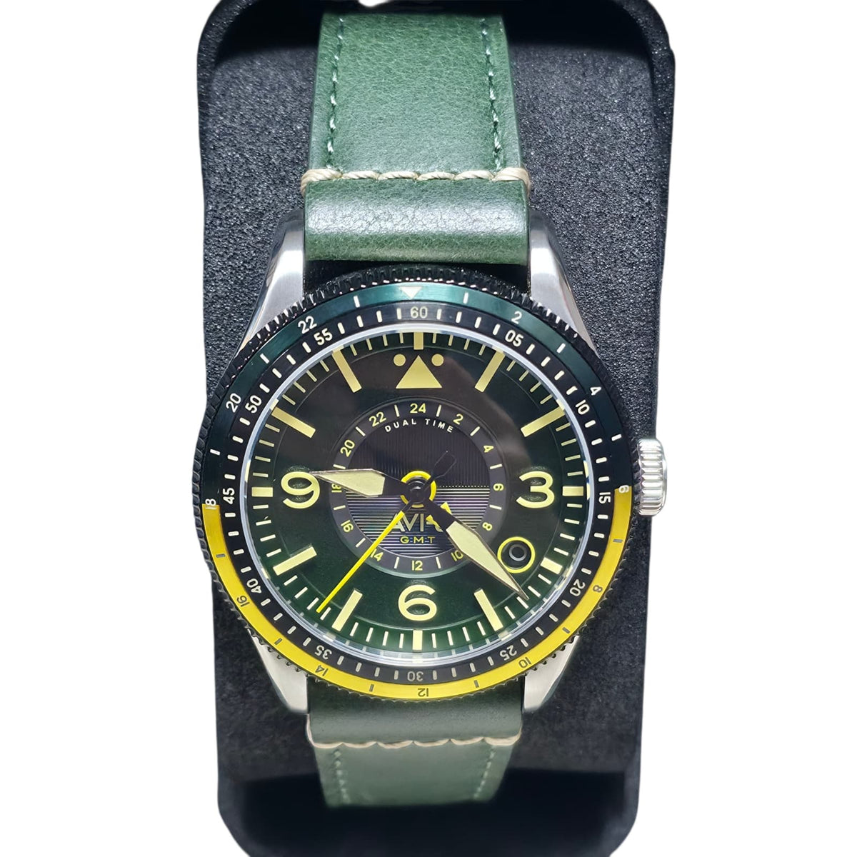 Flyboy Airmaster GMT Automatic Green Dial Watch