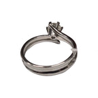 Diamond Ring 18k White Gold 0.45 Carats 1 Diamond