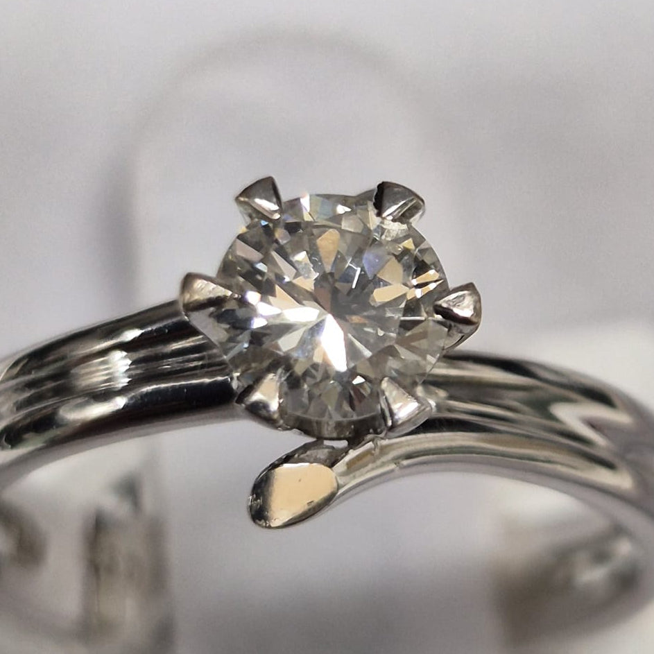 Diamond Ring 18k White Gold 0.45 Carats 1 Diamond Main image