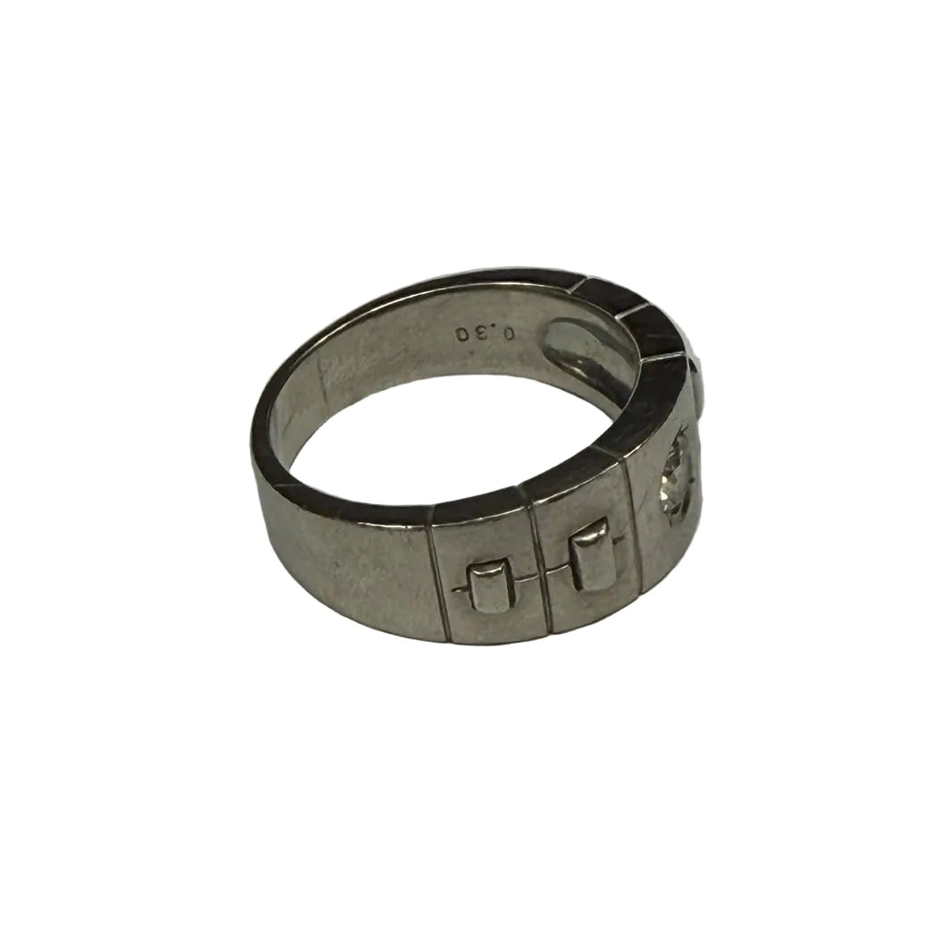 Diamond Platinum Ring Men Ring 0.30 Carats
