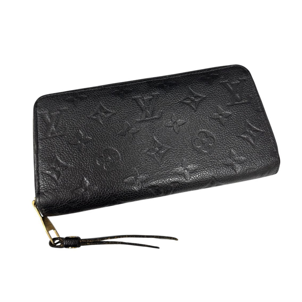 Louis Vuitton Black Empreinte Zippy Wallet