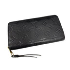 Louis Vuitton Black Empreinte Zippy Wallet