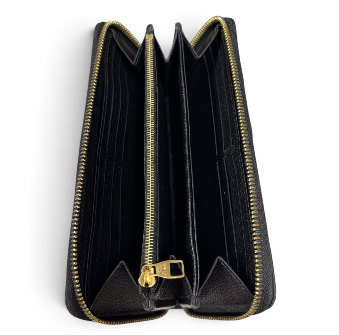 Louis Vuitton Black Empreinte Zippy Wallet