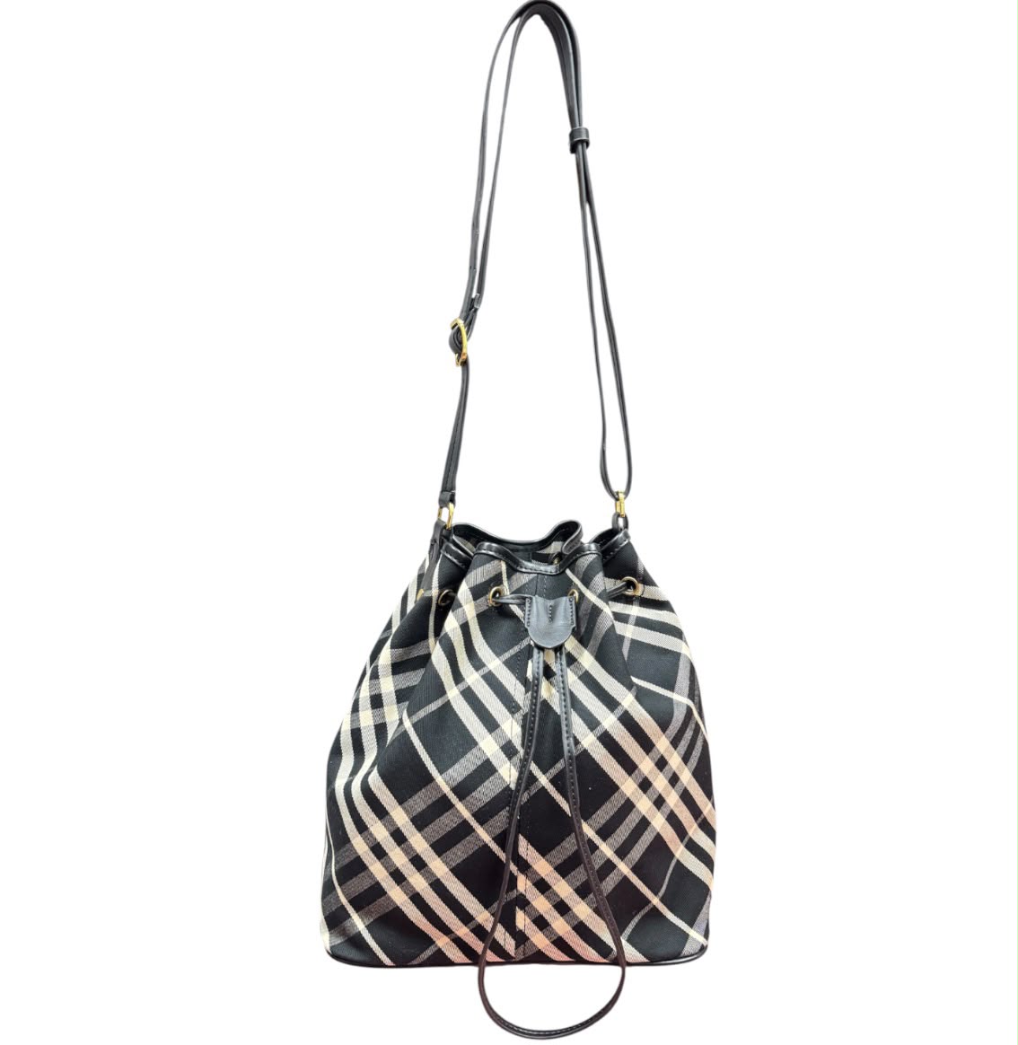 Burberry Check Drawstring Bucket Bag Secondary image