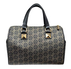 Michael Kors MK Grayson Medium Metallic Empire Signature Logo Satchel With Sling Strap