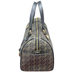 Michael Kors MK Grayson Medium Metallic Empire Signature Logo Satchel With Sling Strap