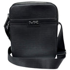 Michael Kors Men's Medium Crossbody Leather Cooper Flight Bag, Black