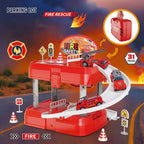 Action Toy – Parking Garage (Red, with Carrier)
