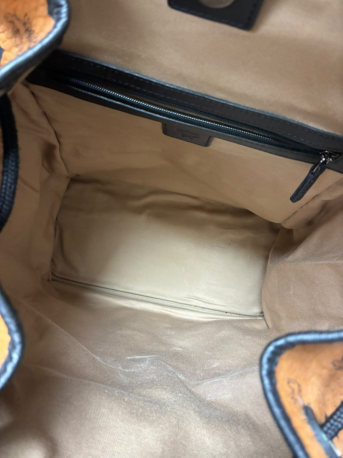 MCM Visetos Raymonde Two Pocket Backpack
