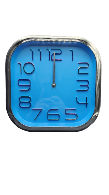 Wall Clock 30CM Square Assorted Main image