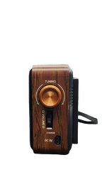 Solar Powered Retro Radio With Bluetooth Speaker