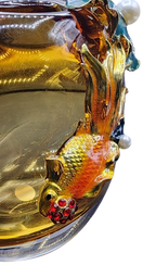 Vase With Gold Fish Design