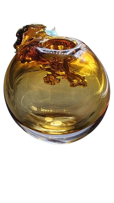 Vase With Gold Fish Design