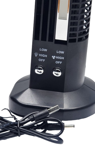 USB Tower Fan With Light Secondary image