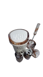 Bathroom Accessories Set Pearl Design
