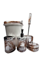 Bathroom Accessories Set Pearl Design