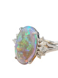 Opal Diamond Ring