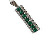 Emerald Diamond Pendant